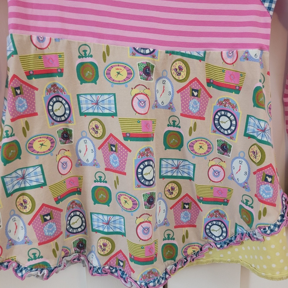 Matilda Jane Lot of 2 Size 8 Dress Girls Long Sleeve Floral Polka Dot Boho - Picture 7 of 9